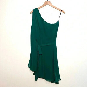 Minuet Green One Shoulder Dress